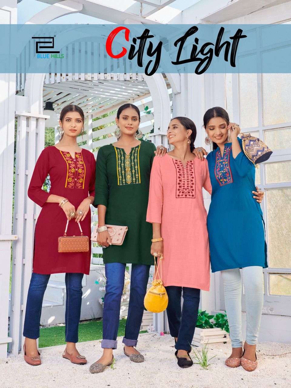 blue hills city light vol 1 short top short kurtis supplier 