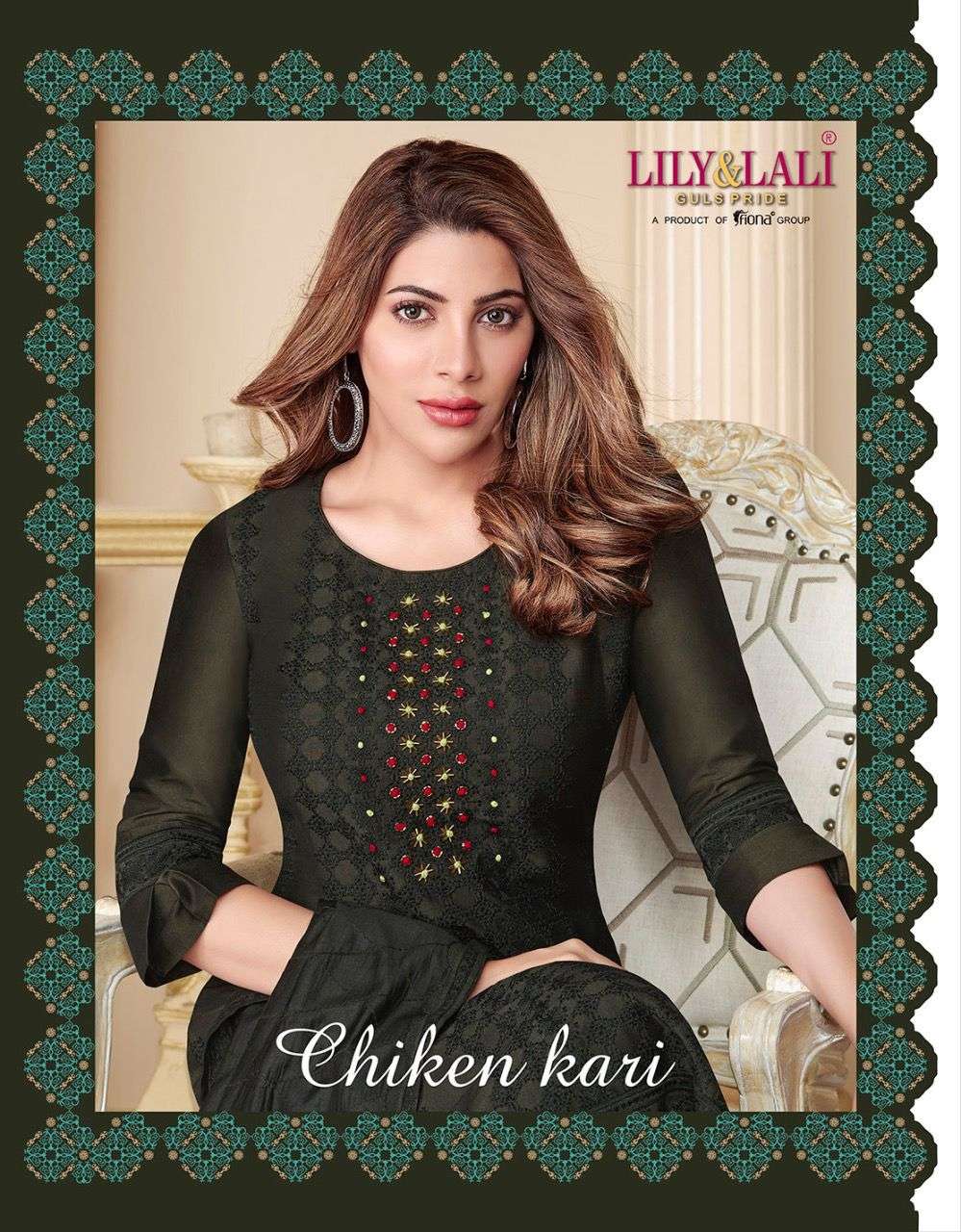 chiken kari by lily & lali bemberg silk exclusive fancy readymade salwar kameez