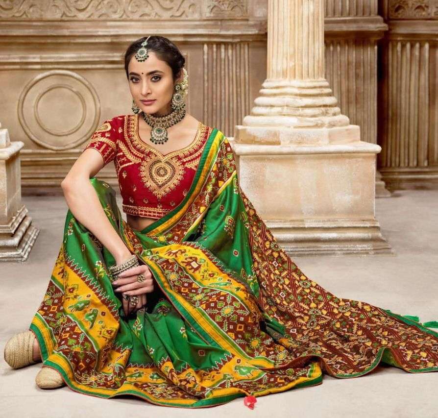 golden hits by m n saree pure patola silk wedding fancy sarees