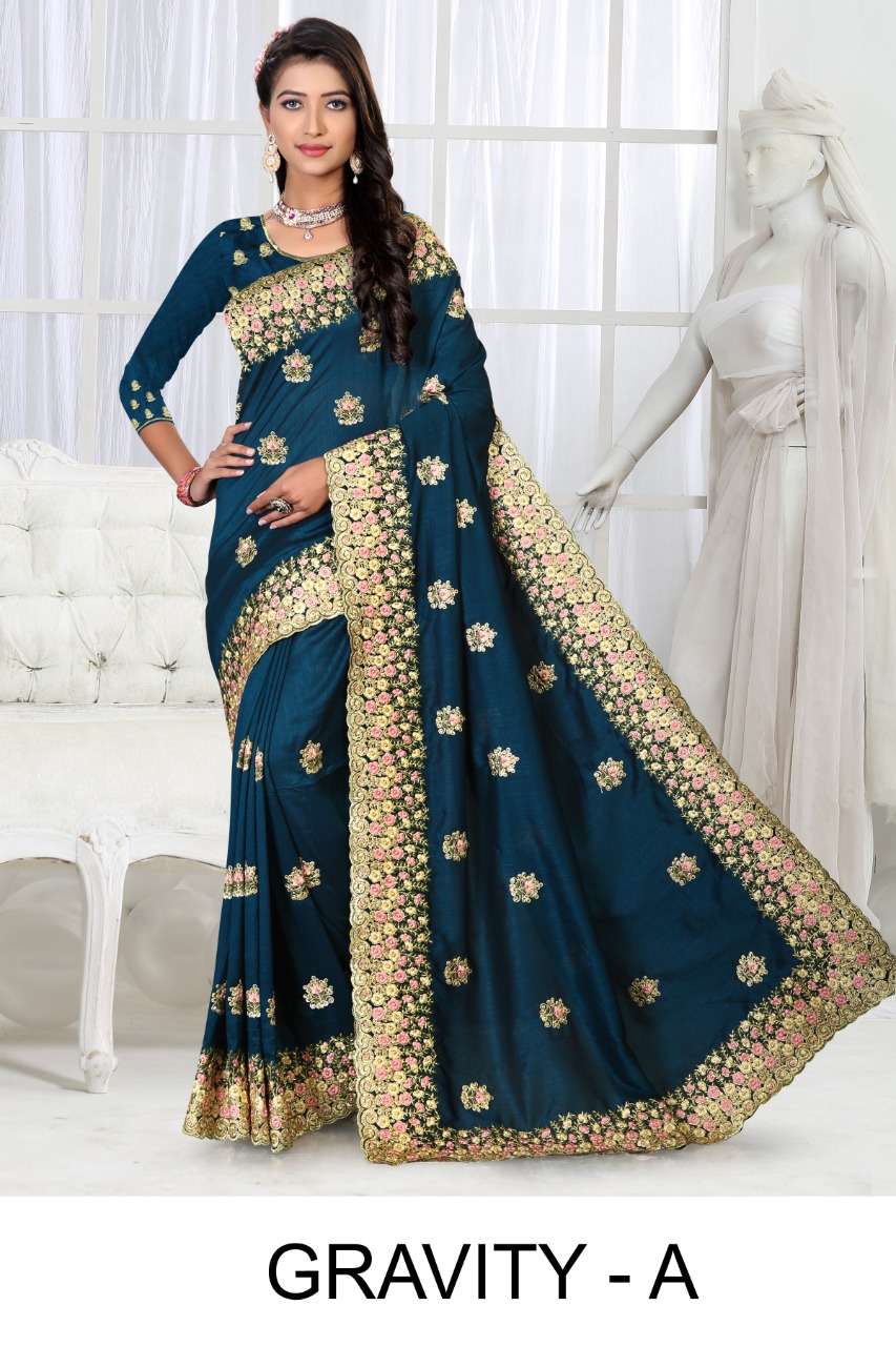Gravity by ranjna saree embroidery worked heavy diamond designer saree collecton online shop 