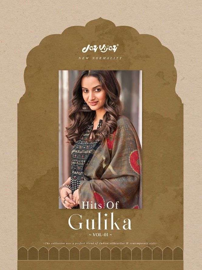 jay vijay hits of gulika vol 1 muslin silk designer fancy salwar kameez