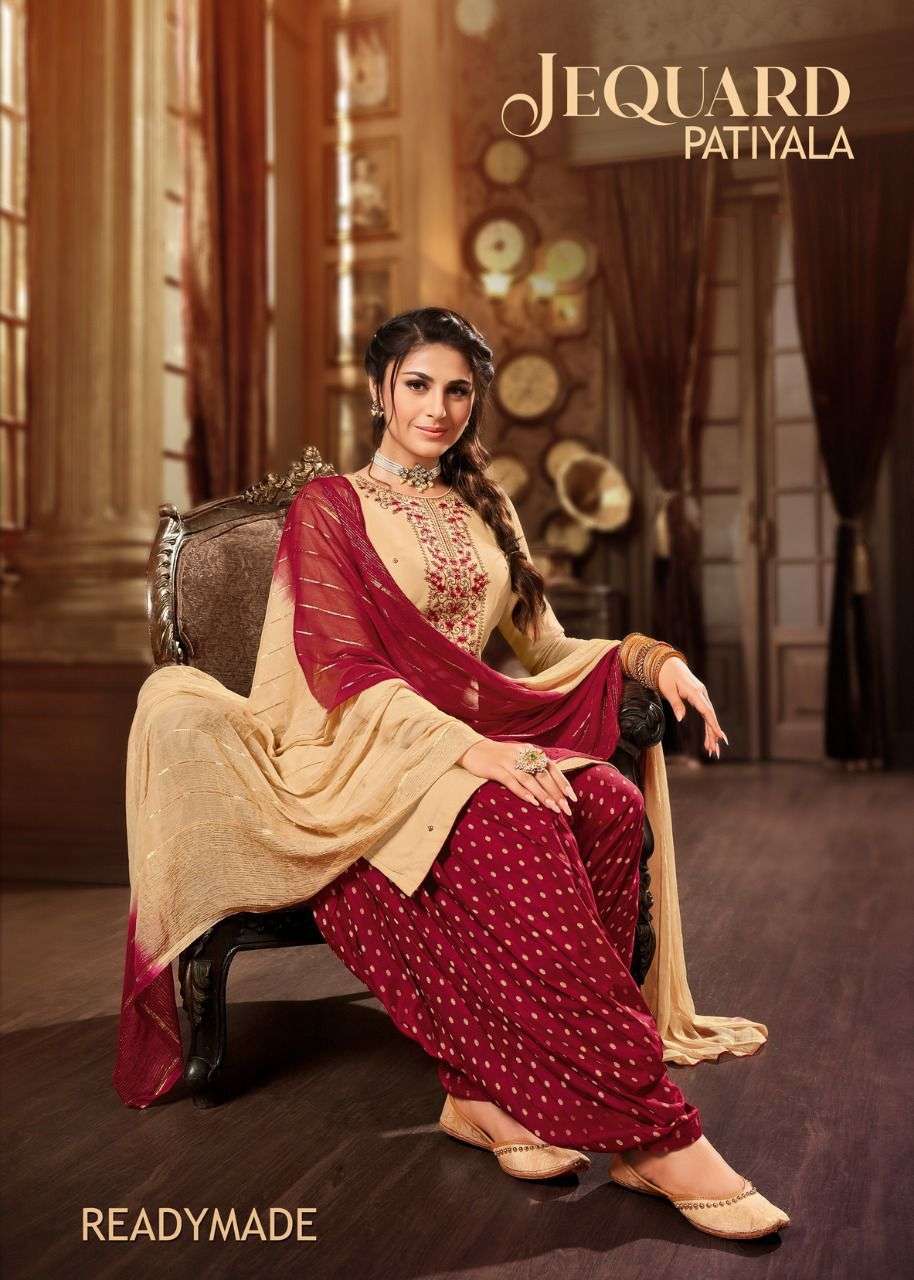 kapil trendz jequard patiyala readymade salwar kameez online supplier