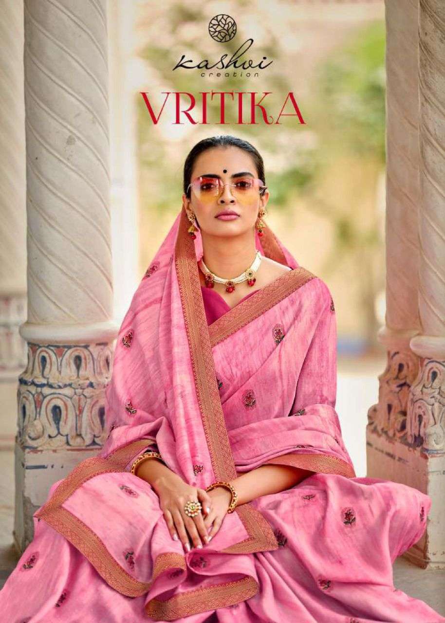kashvi vritika dola silk casual ladies fancy sarees
