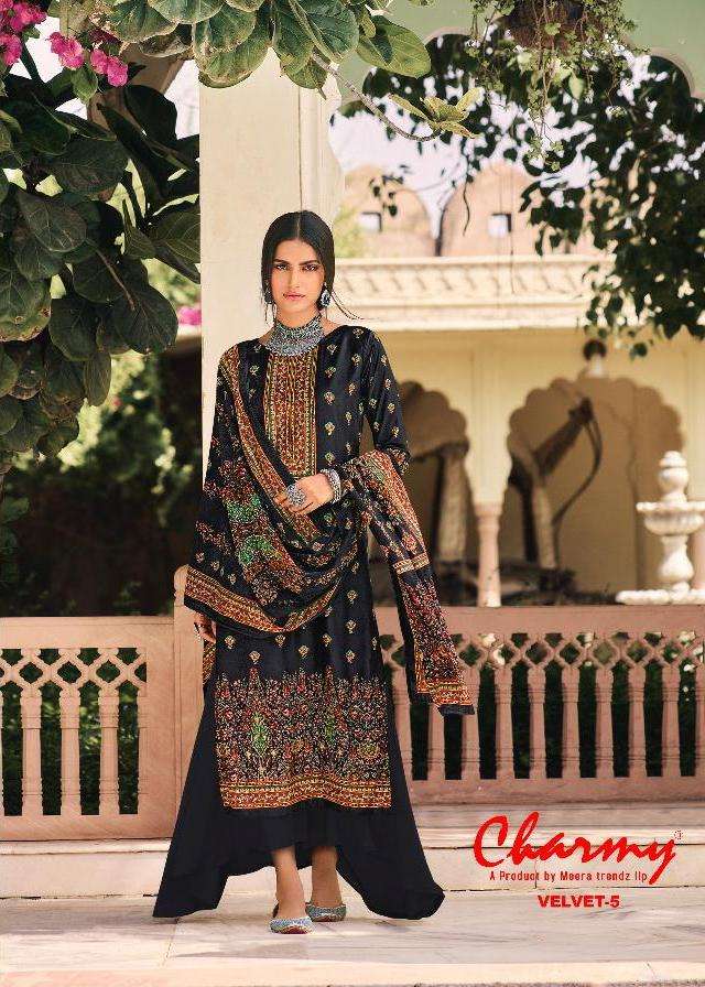 meera zisa charmy velvet vol 5 winter exclusive velvet suit collection