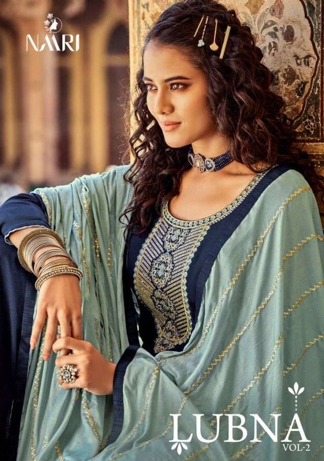 naari lubna vol 2 silk dresses with heavy dupatta 