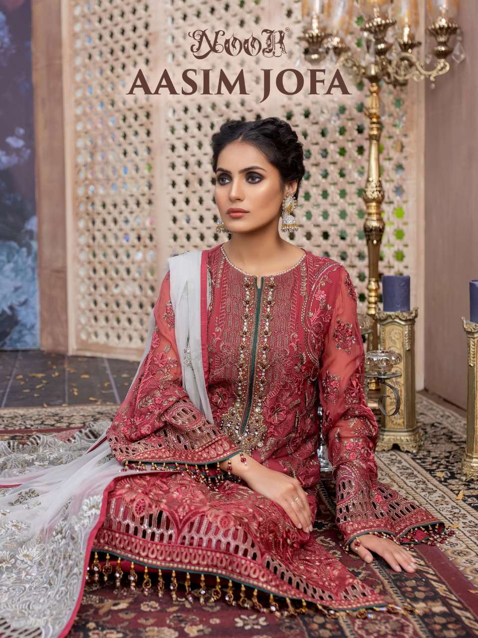 Noor launch noor aasim jofa designer georgette salwar kameez 