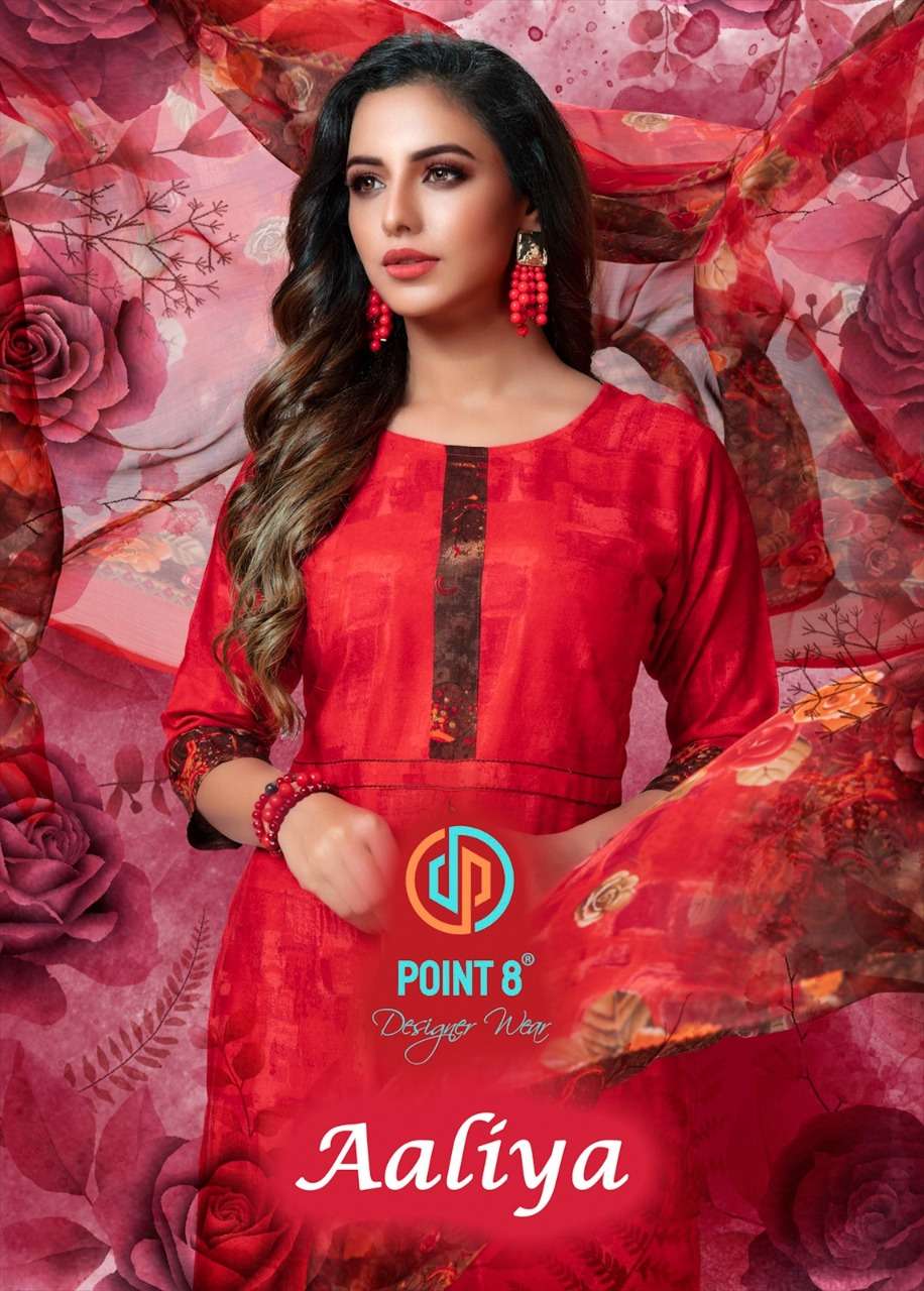 point 8 aaliya by deeptex rayon printed patiyala suits readymade