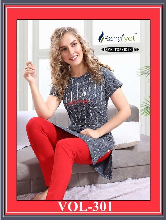 rangjyot vol 301 hosiery cotton ladies night dress exporter