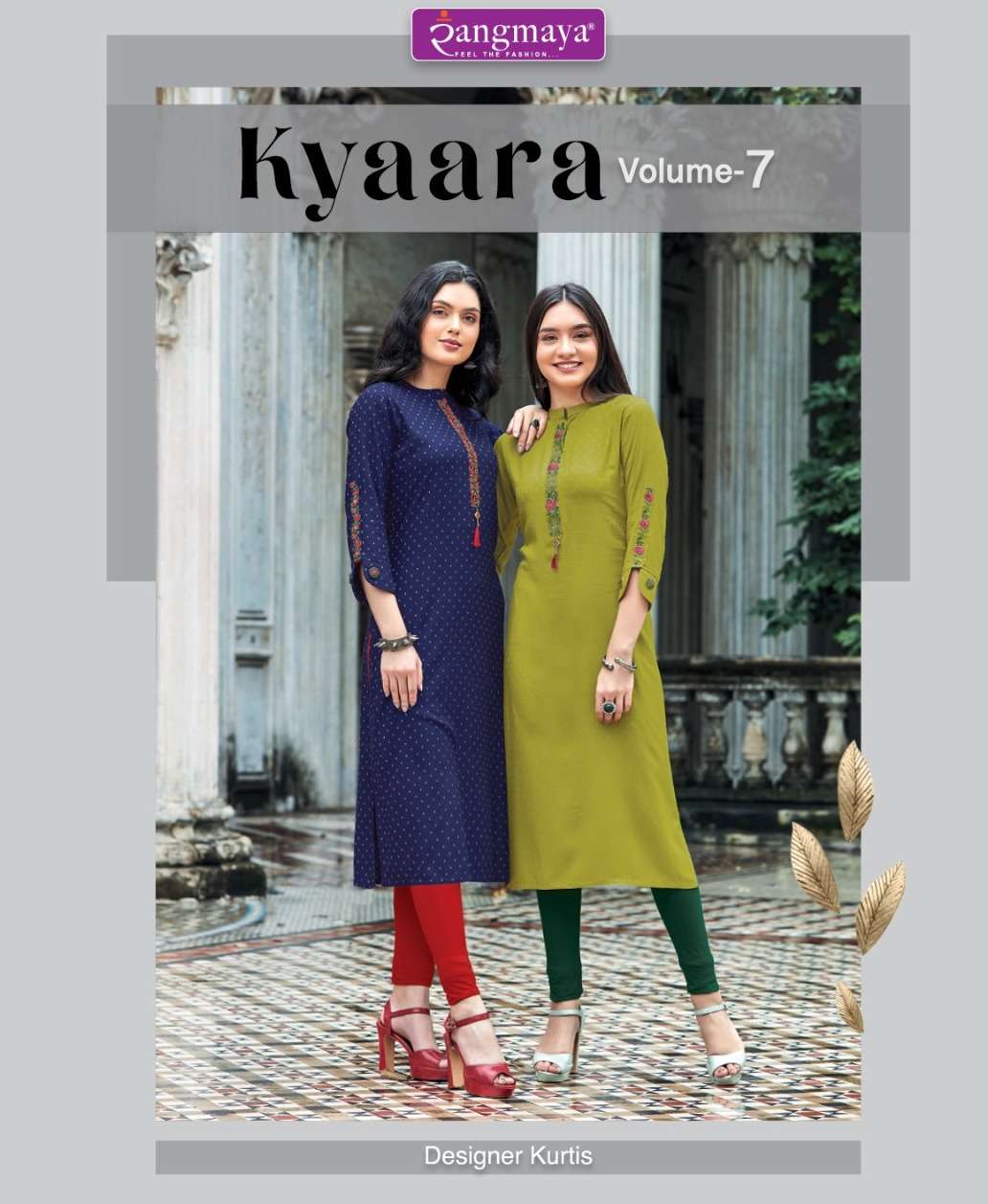 rangmaya khyaara vol 7 rayon readymade kurti supplier 