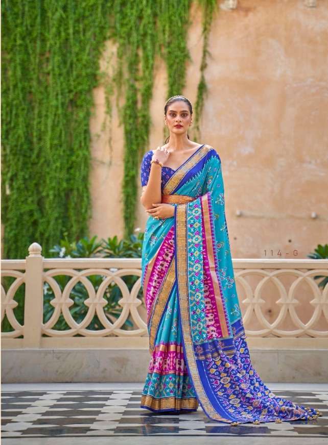 rewaa nandi fancy patola sarees wholesaler in surat 