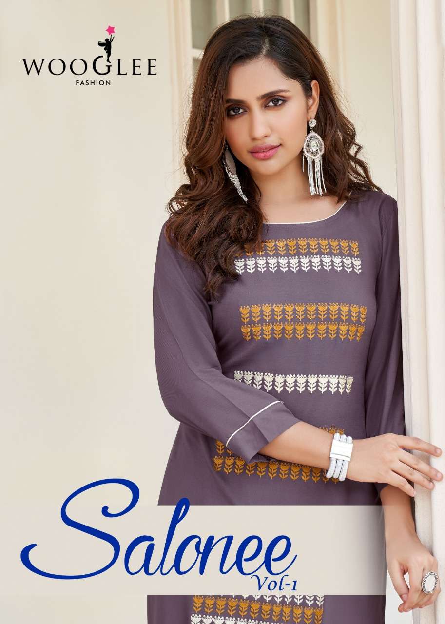 wooglee salonee vol 1 rayon readymade kurtis at best rates 