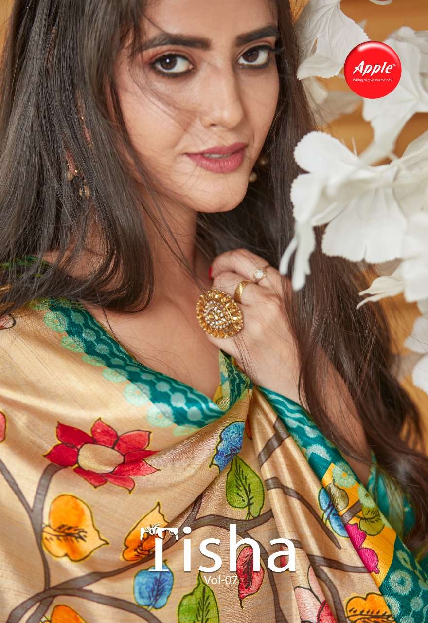 apple tisha silk vol 7 dola silk sarees best rate shopping online 