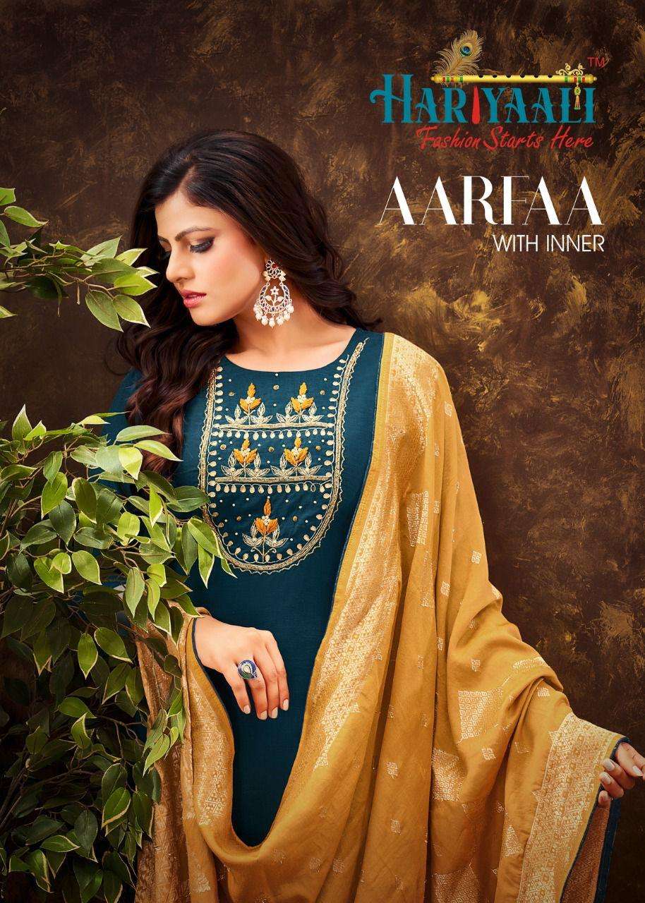 hariyaali aarfaa exclusive readymade dresses collection 