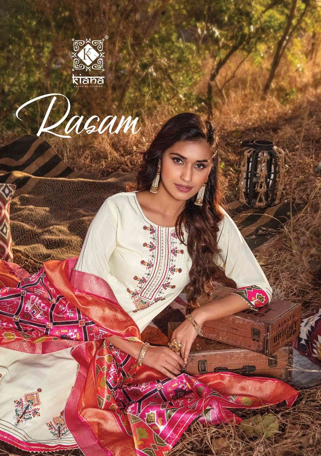 kiana present rasam elegant look readymade sharara garara suit wholesaler