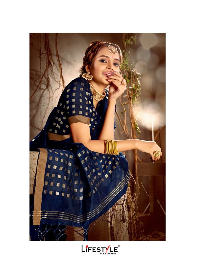 lifestyle paris girl chanderi silk sarees ethnic wear 