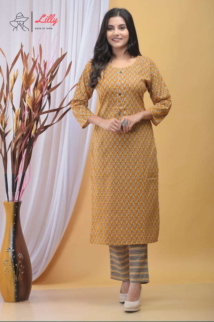 lilly style sandhya vol 3 combo set of cotton print kurtis cheapest rate 