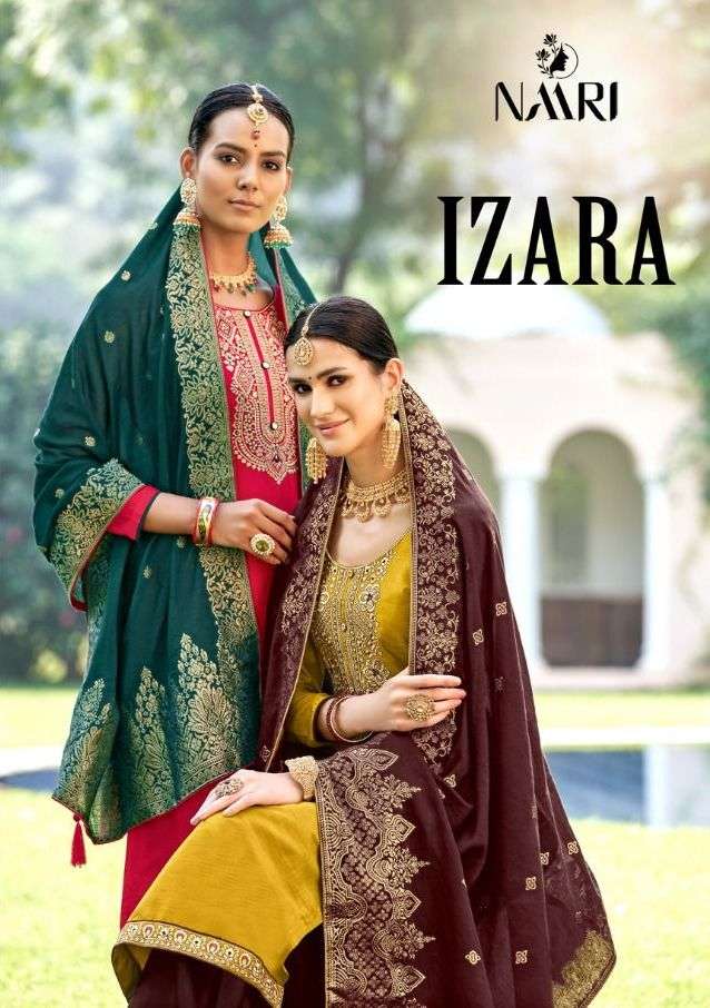 naari izara silk work ladies special fancy salwar kameez
