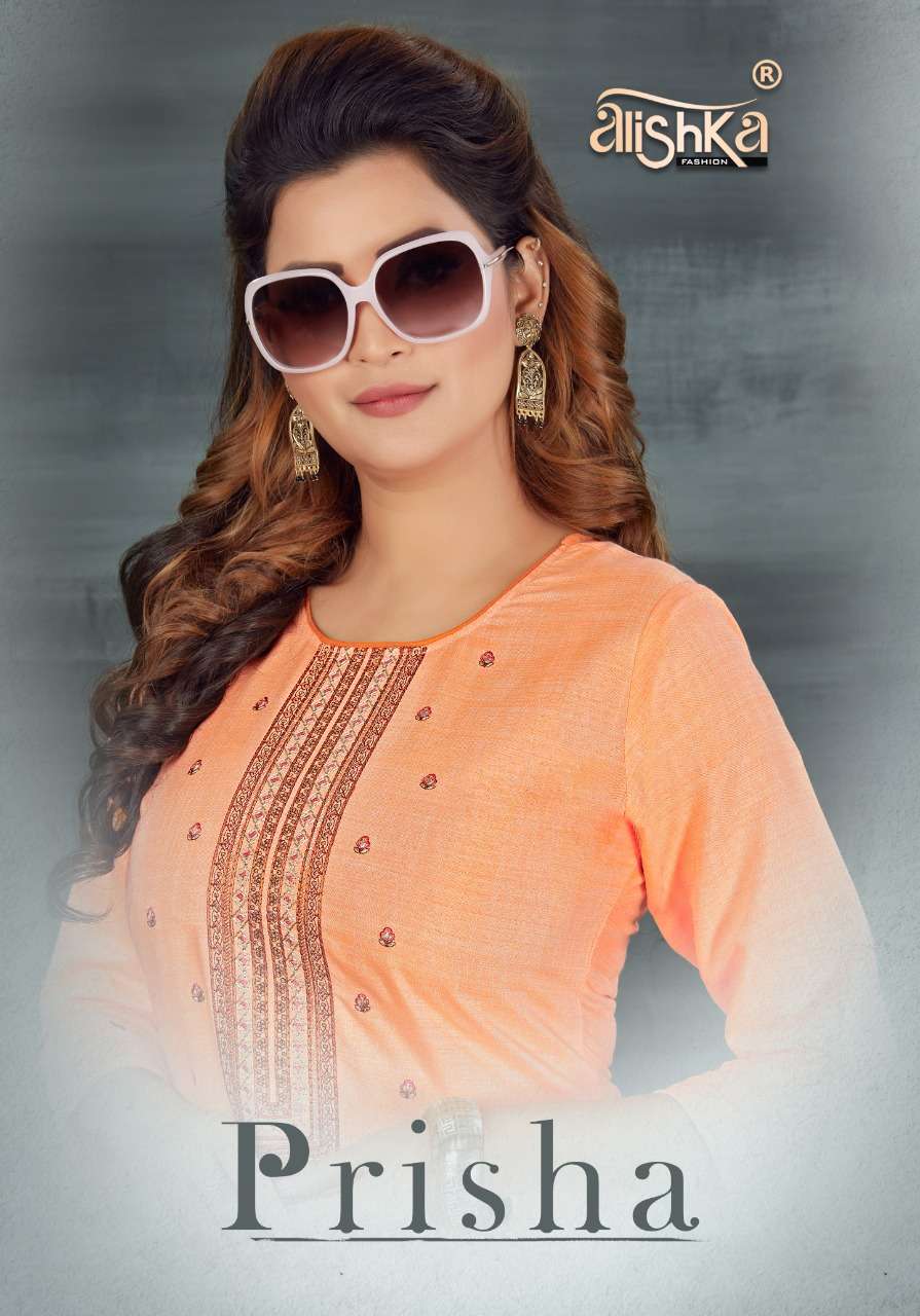 prisha by alishka fashion rayon daily wear fancy kurti