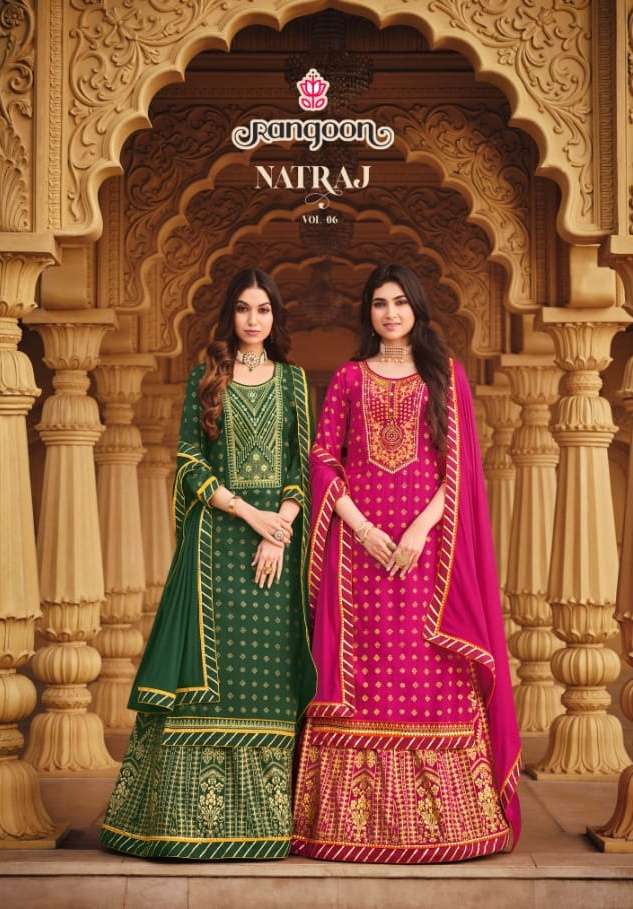 rangoon natraj vol 6 exclusive readymade long salwar kameez