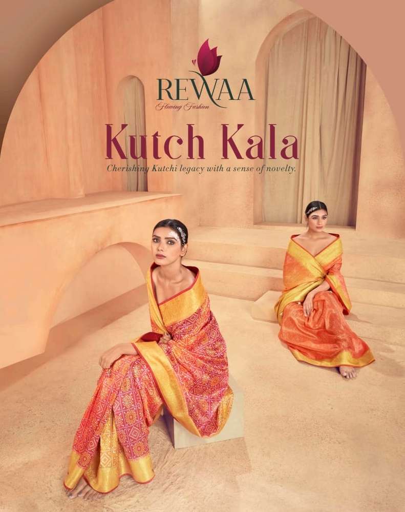 rewaa kutch kala 275-283 series silk sarees wholesaler in surat 
