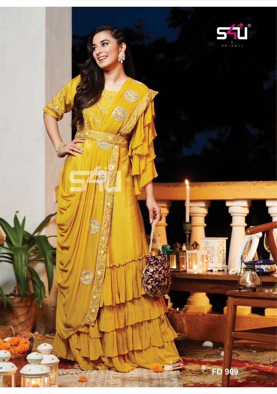 s4u 623 design combo set of party wear kurtis 