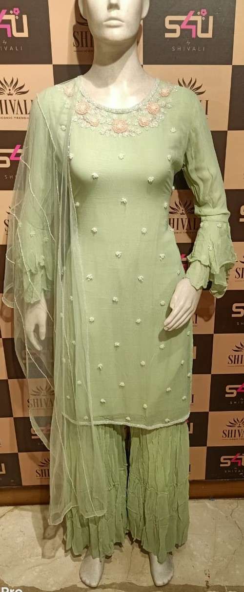 s4u 648 design combo set of exclusive top with bottom and dupatta 