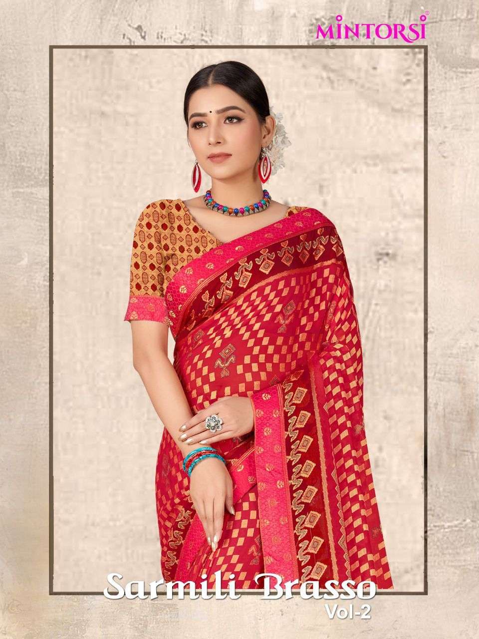 sarmili brasso vol 2 by mintorsi exclusive designer brasso fancy saree