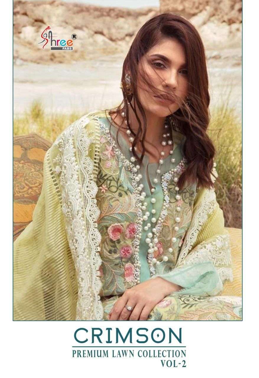Shree Fabs Crimson Premium Lawn Vol 2 Cotton Pakistani Suits