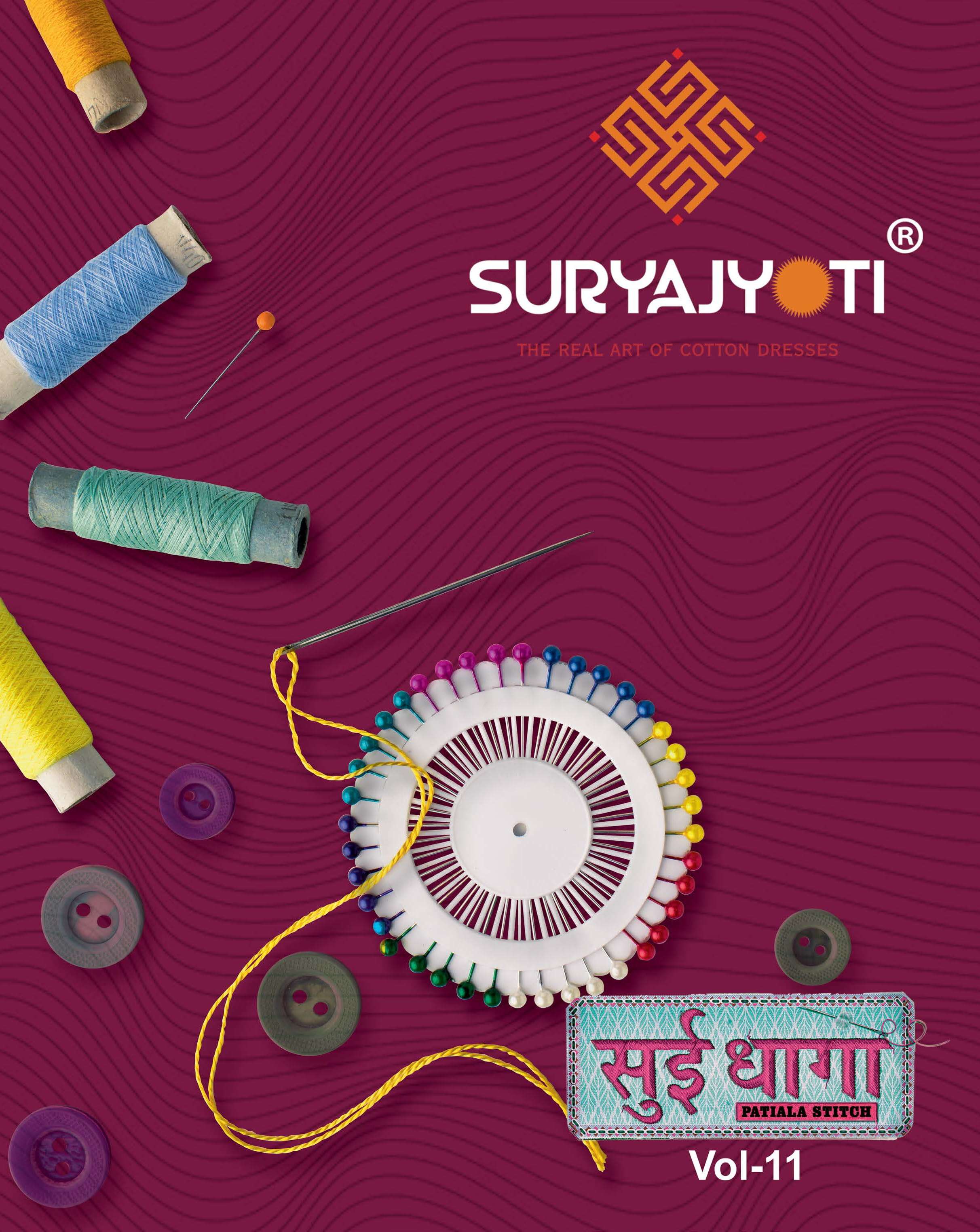 suryajyoti sui dhaga vol 11 readymade good quality patiyala suits at best rates 