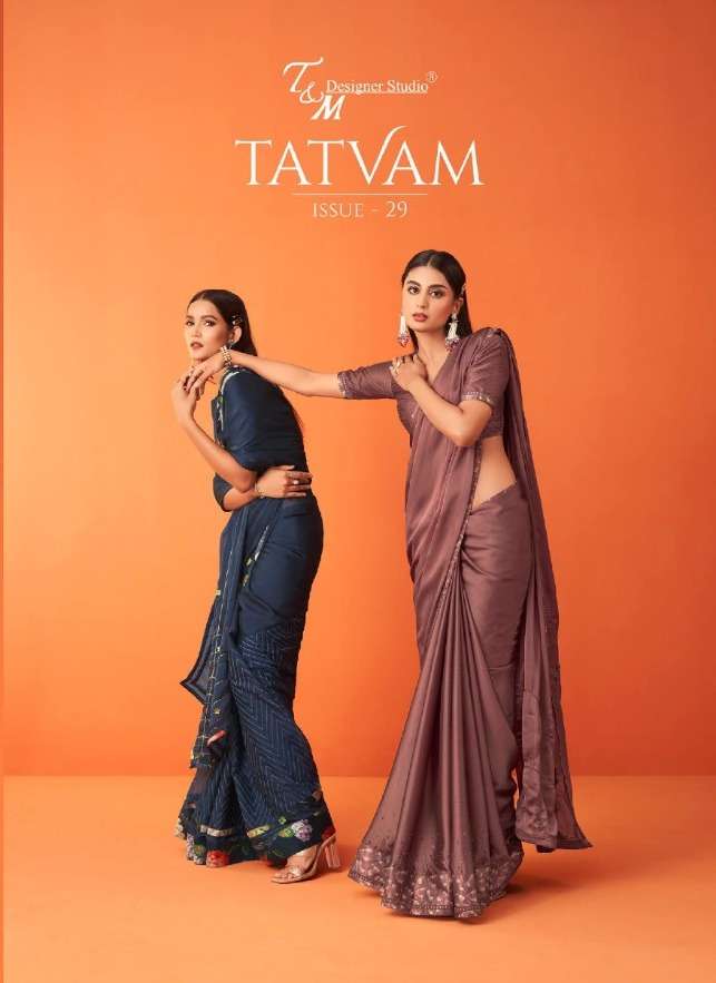 t and m designer tatvam vol 29 2909-2922 series fancy saris wholesale shop 