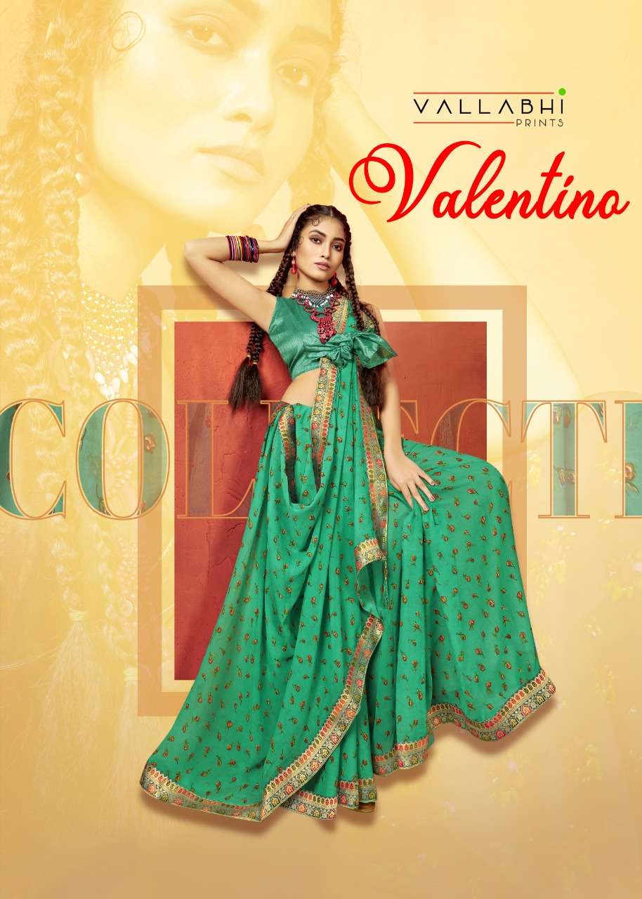 valentini by vallabhi printed georgette regular wear sarees