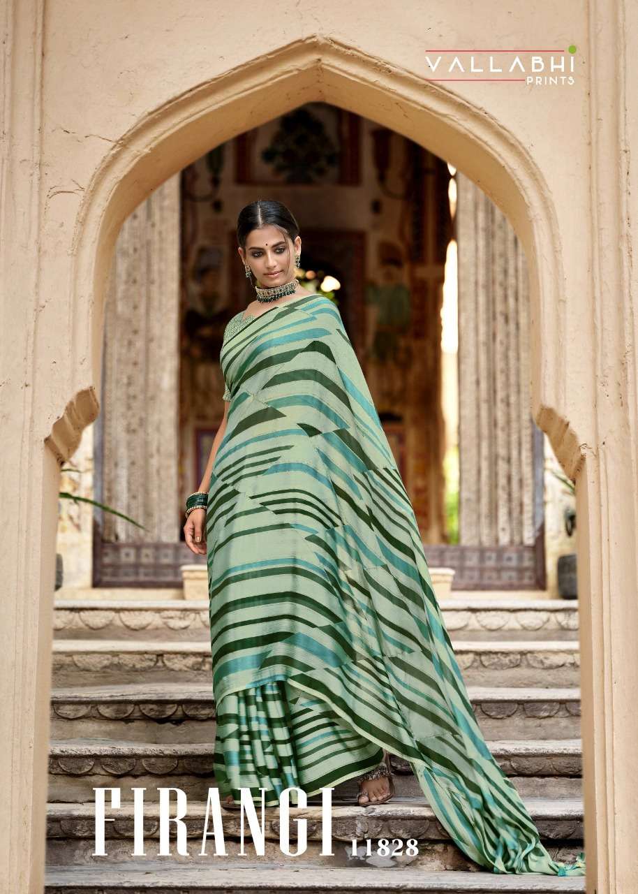 vallabhi firangi 11825 chiffon printed casual wear sarees 