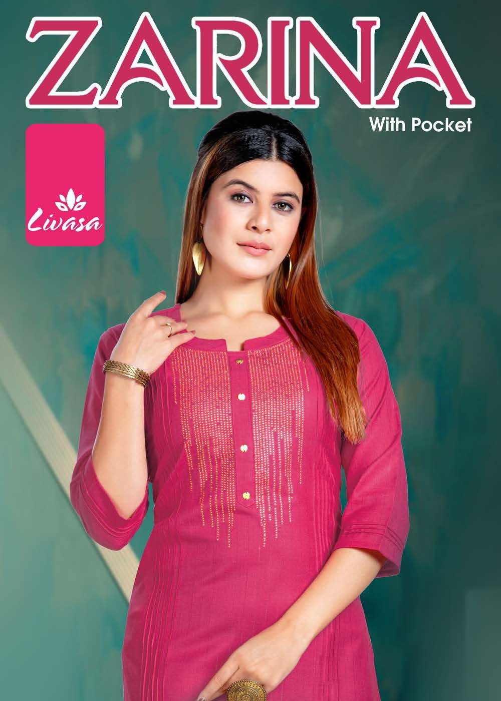 ZARINA BY LIVASA HEAVY RAYON LUREX WITH SIROSKI WORK KURTI CATALOG WHOLESALE BEST RATE