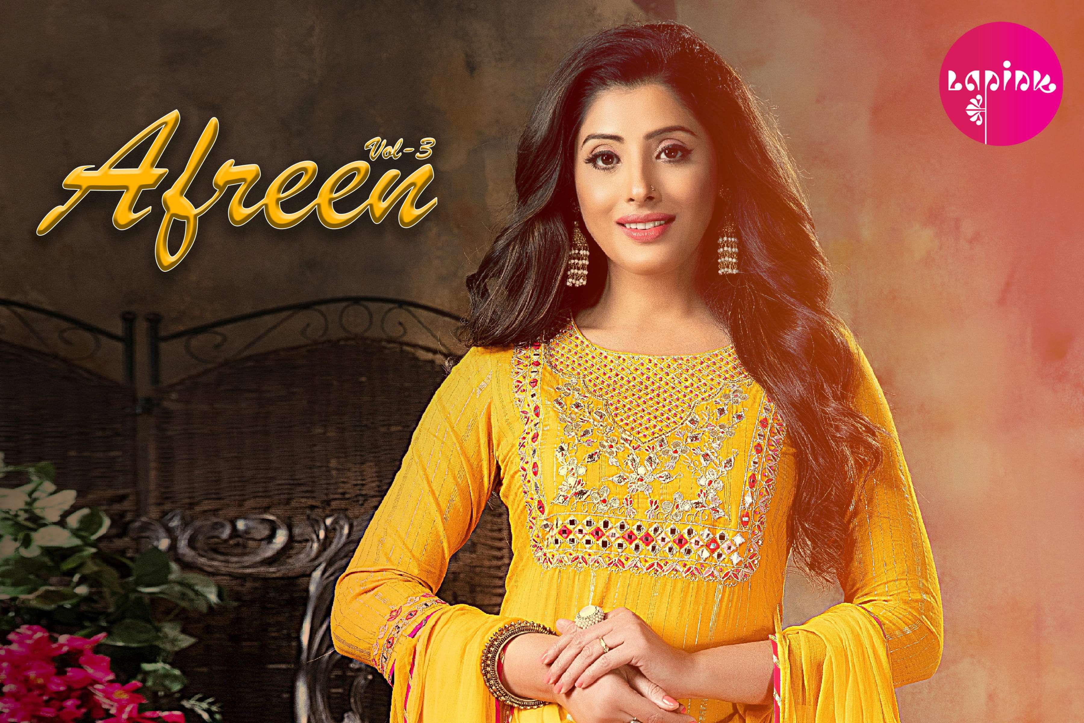 afreen vol 3 by lapink exclusive readymade sharara suit ethnic party wear collection
