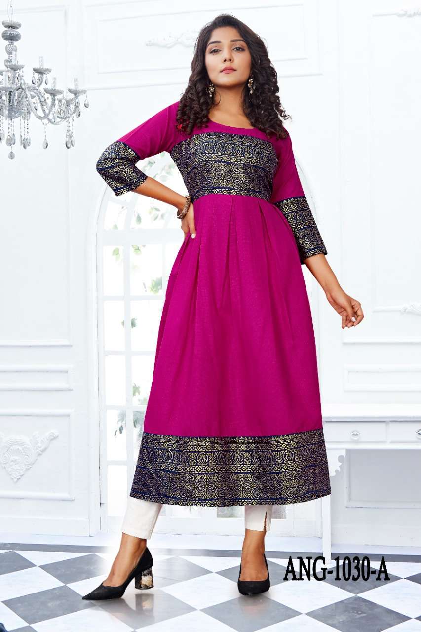 ang 1030 choil flair style kurtis wholesaler 