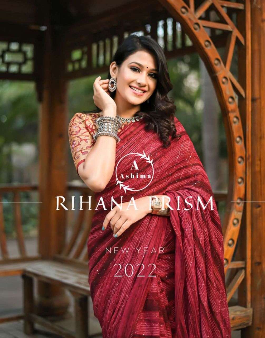 ashima present rihana prism ethnic wear georgette fancy saree