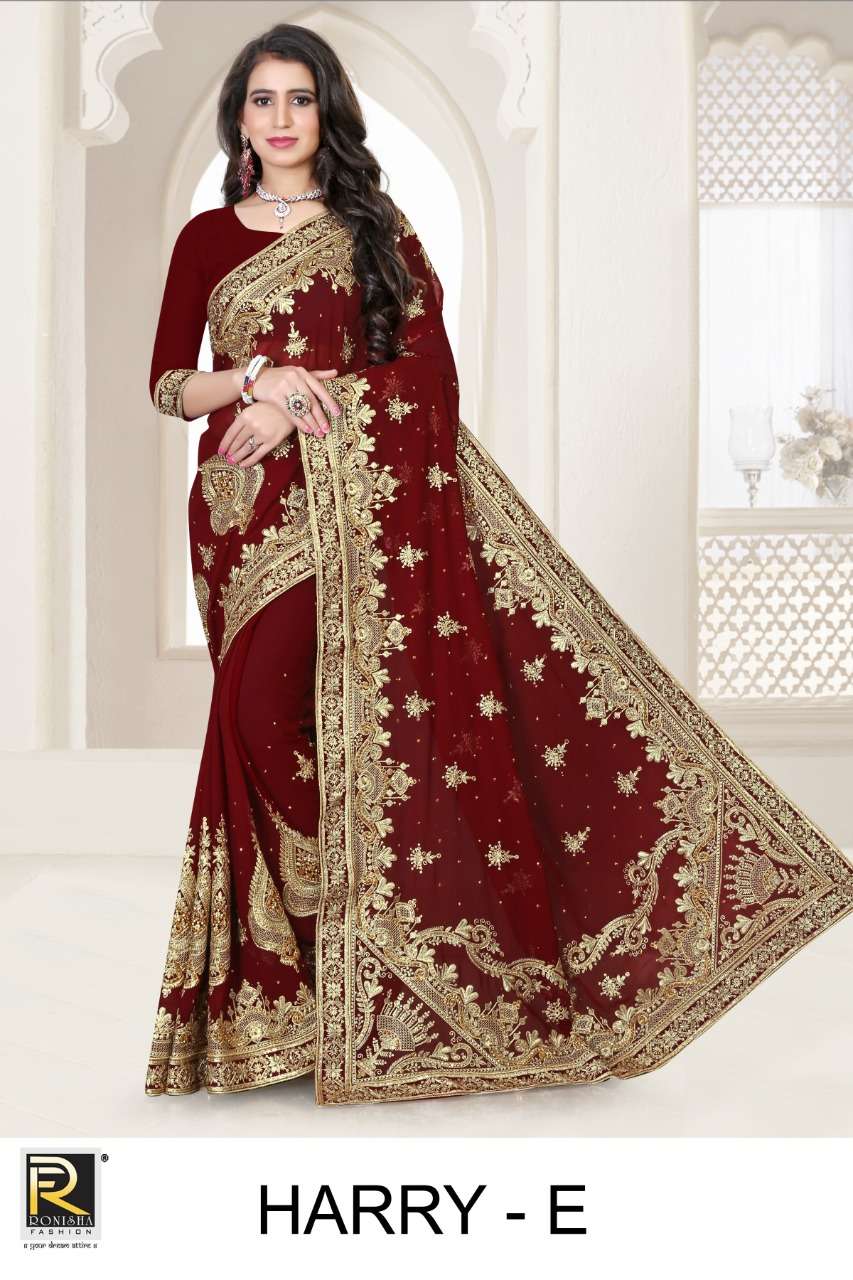 Harry by ranjna saree jari worked heavy Diamond wedding collection online wholesale shop 