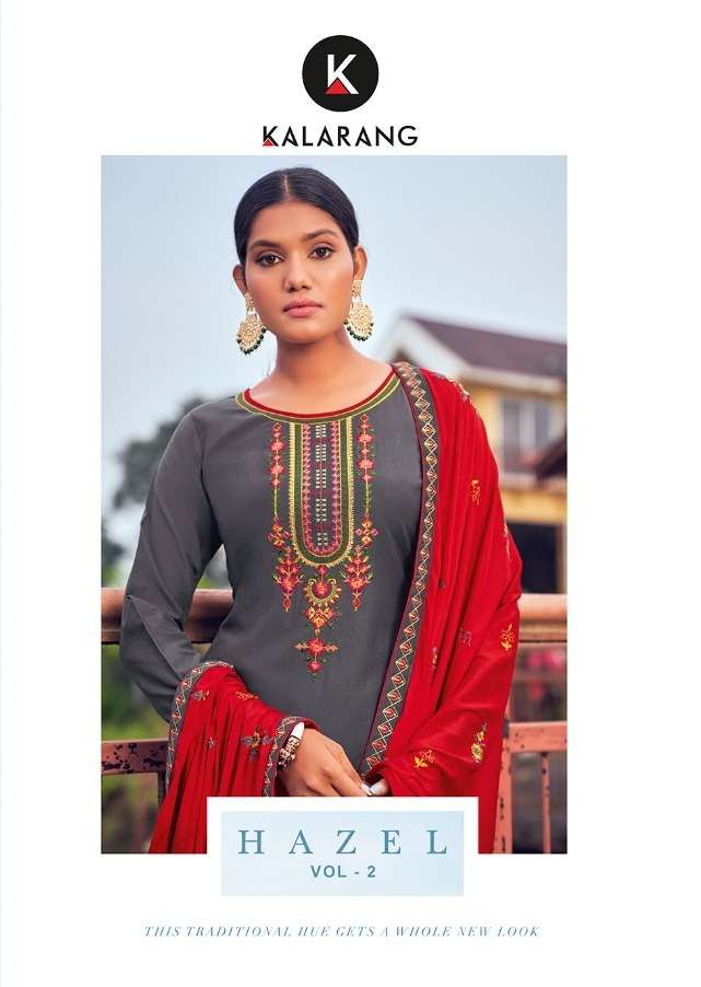 hazel vol 2 by kalarang silk daily wear ladies dress materials
