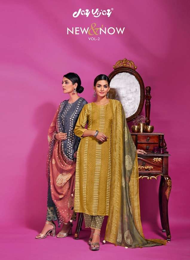 jay vijay new & now vol 2 silk heavy fancy ladies suits wholesale 