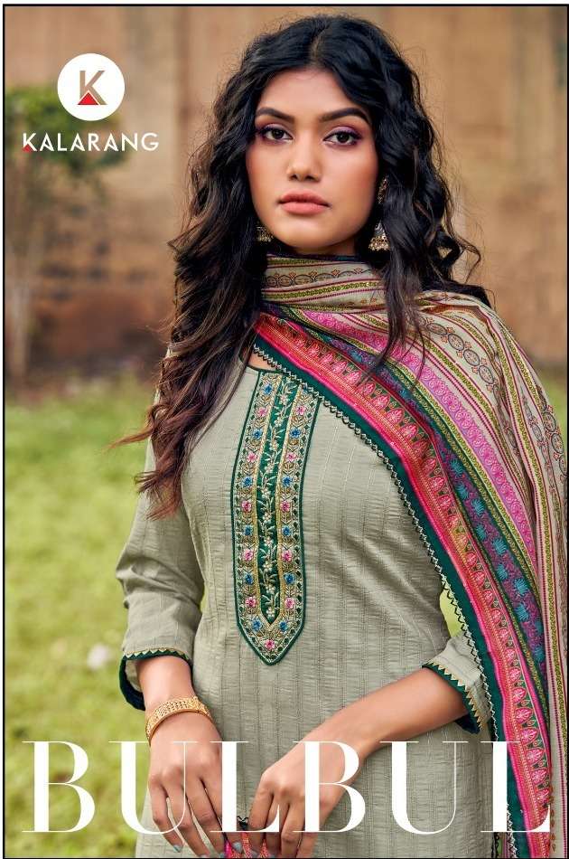 kalarang launch bulbul fancy dress materials best price online 