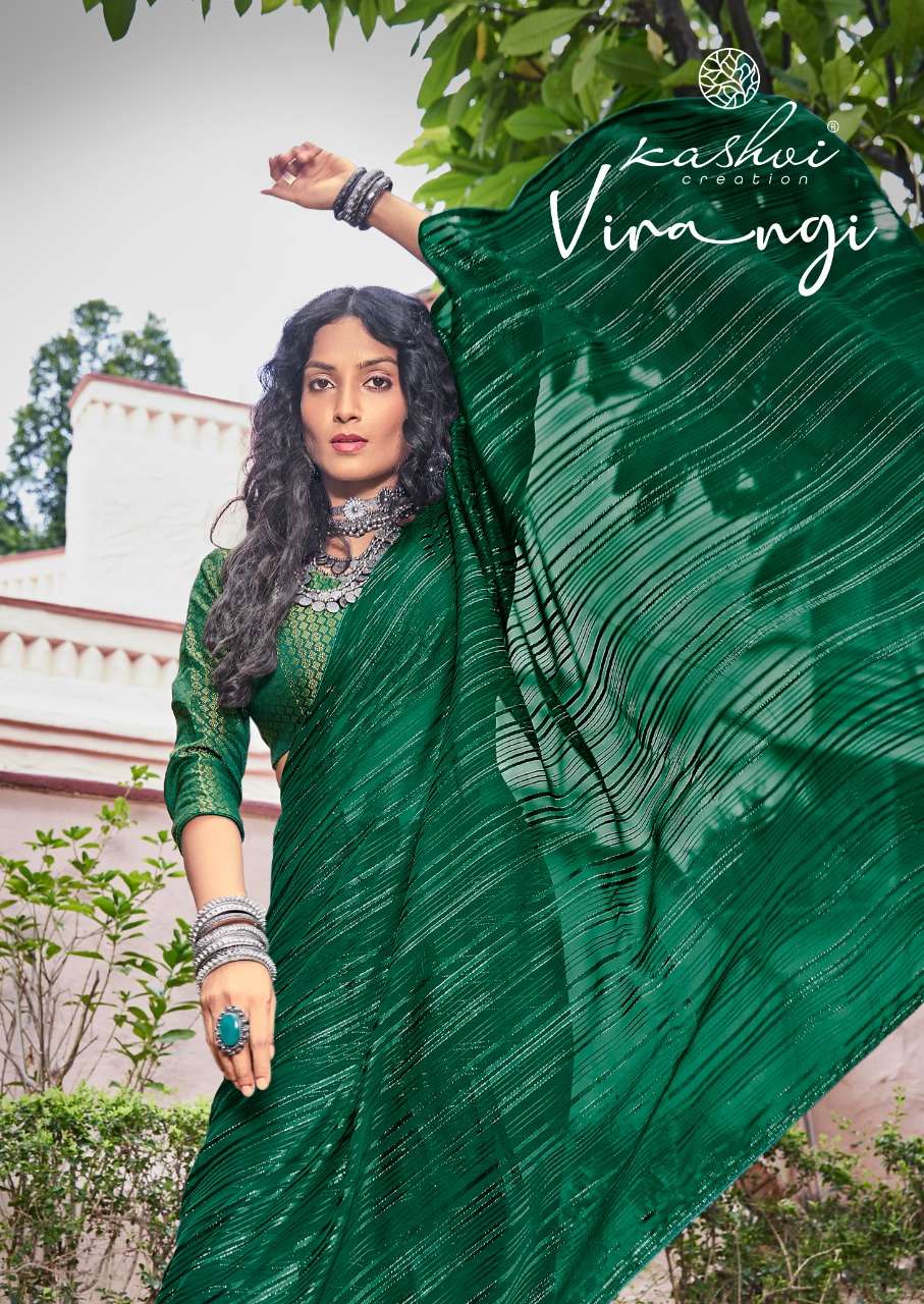kashvi virangi weightless printed saris wholesaler 