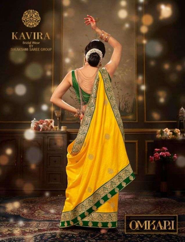 kavira omkari 3101-3109 series sana silk with work sarees best rate 