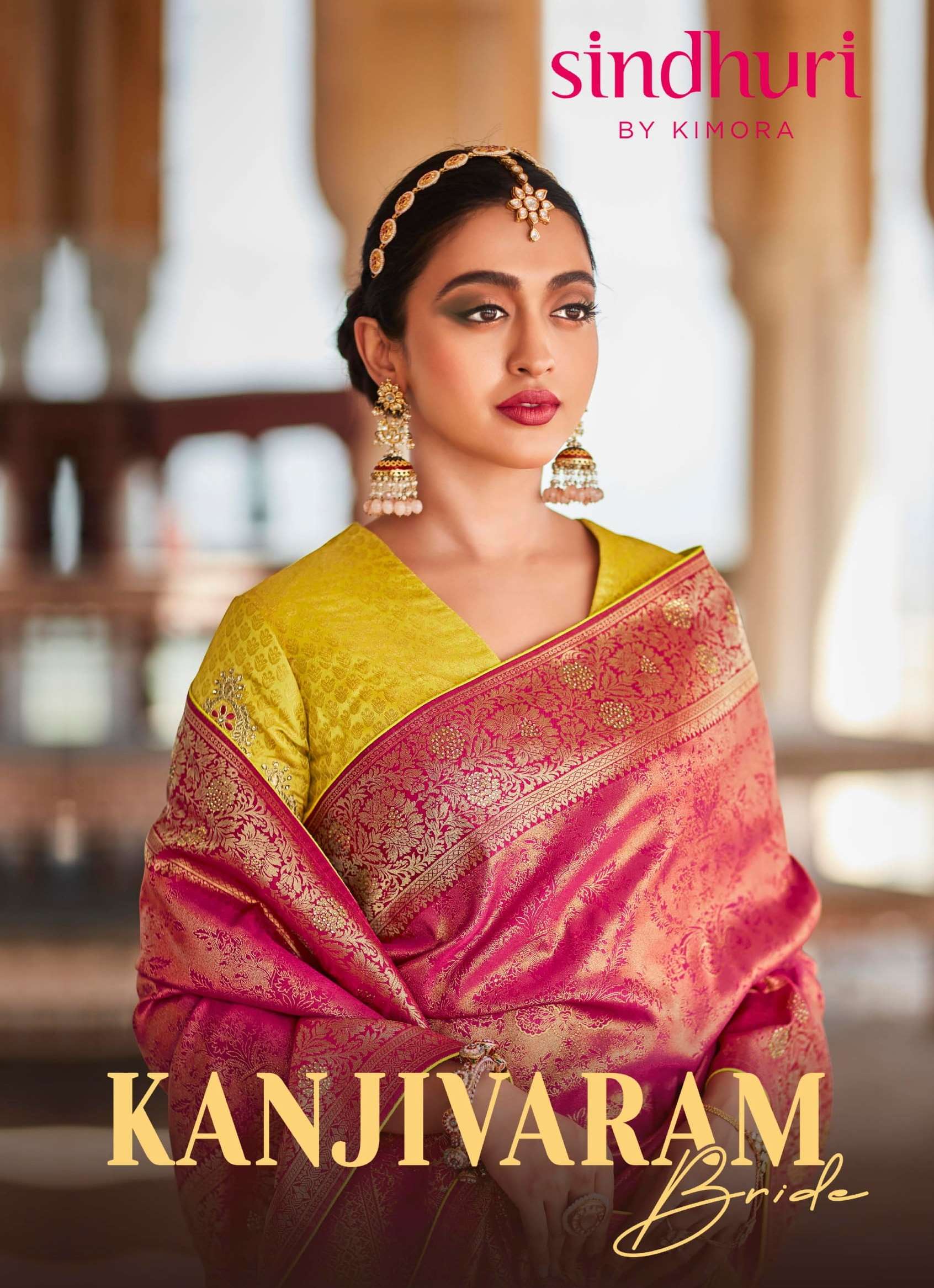 kimora kanjivaram 92-100 series indian silk sarees wholesaler exporter 