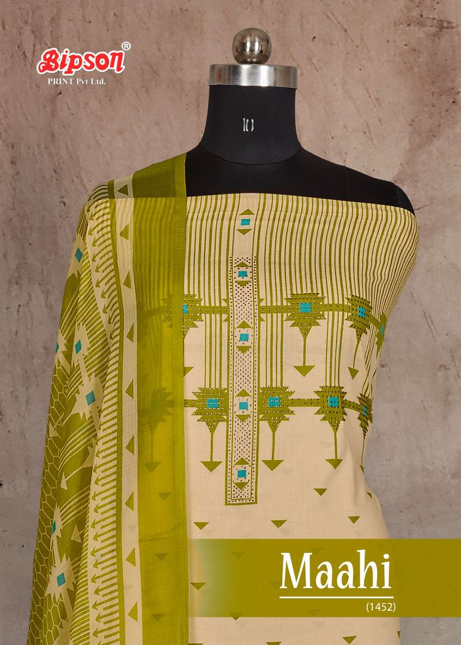 maahi 1452 by bipson cotton daily wear dress materials