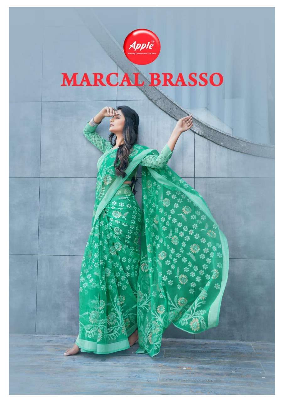marcal brasso vol 1 by apple printed designer fancy sarees