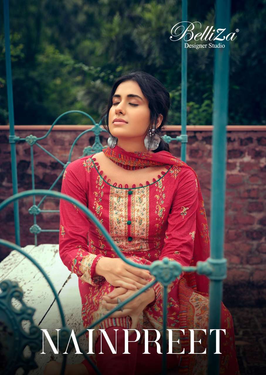 nainpreet by belliza cotton digital printed salwar kameez