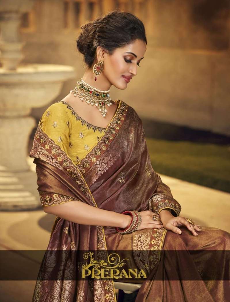 prerana saree 1501-1509 series party wear heavy elegant indian sarees look 