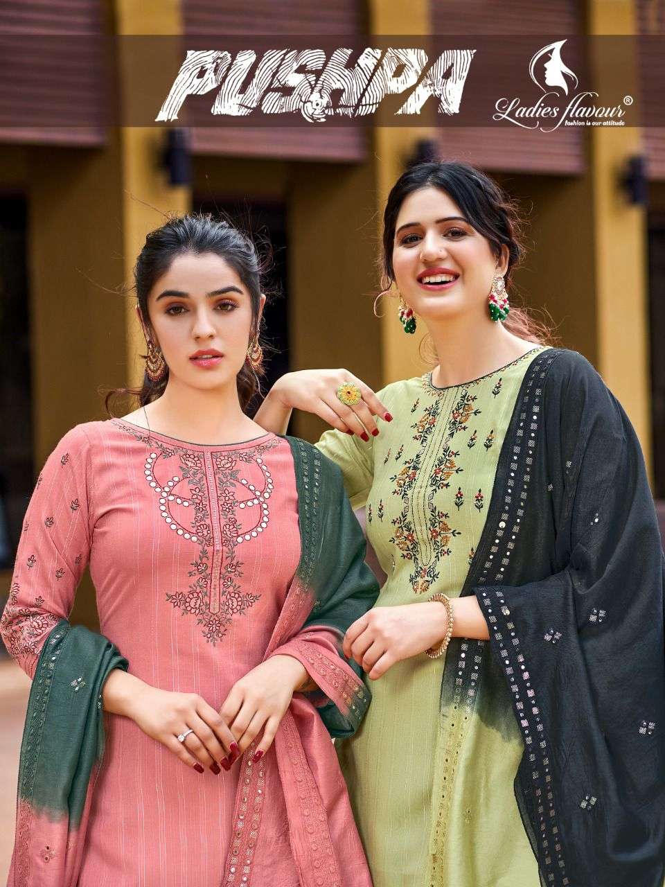 pushpa by ladies flavour rayon viscose readymade dress collection