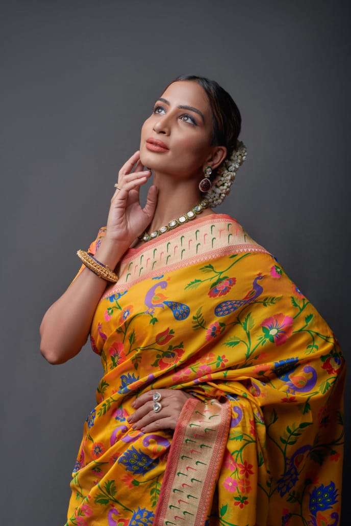 Rajyog Apoorva Pure Silk Paithani Saree Best Rate