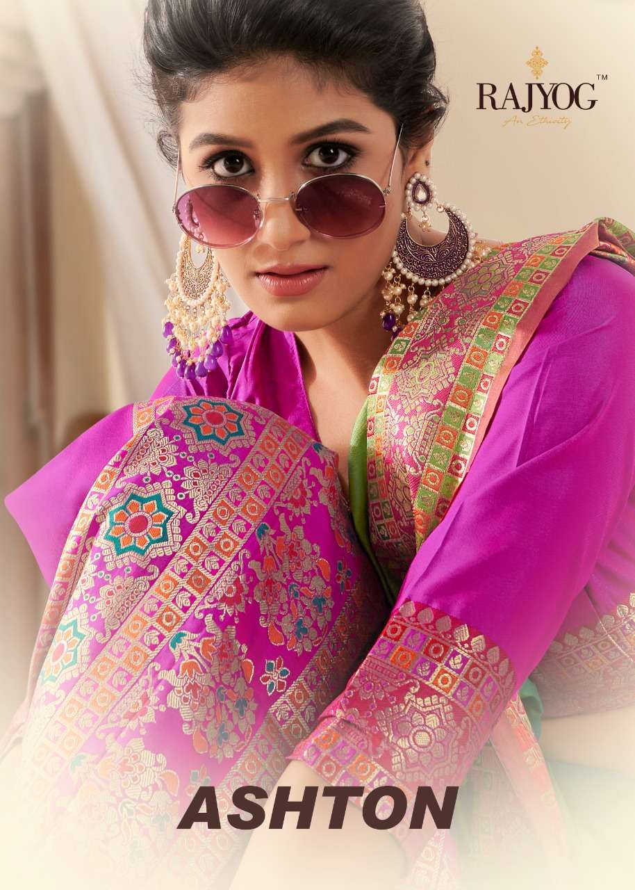 rajyog ashton beautifully silk sarees design supplier wholesale price 